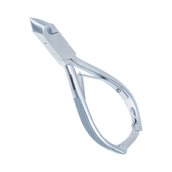 Nail Cutter Half Moon 5.5", Box Joint, Double Spring With Lock, Printed Handle, Stainless Steel