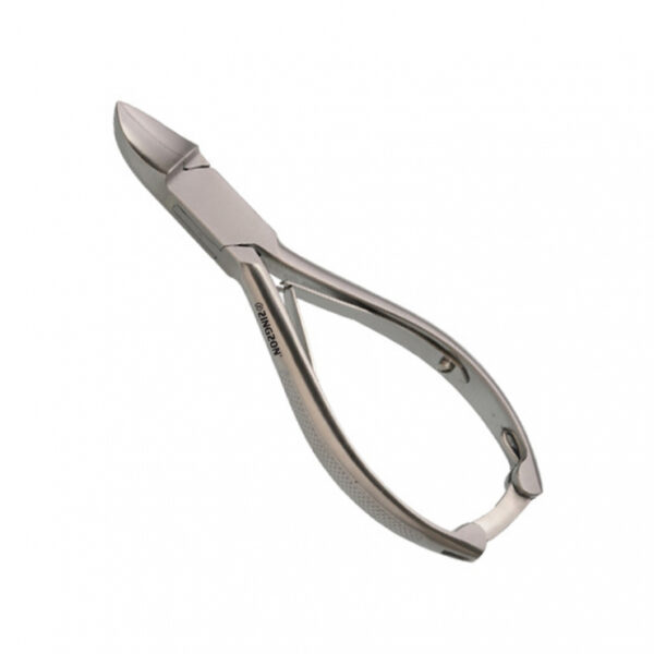 Nail Cutter Moon Style 5.5", Box Joint, Double Spring With Lock, Printed Handle, Stainless Steel